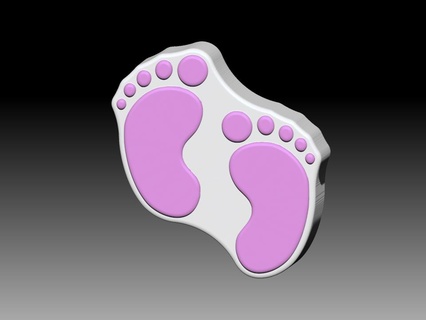 Baby Fuß solide Shampoo Schimmel Seife Pumpe Bad Bombe Drücken Babyfuß Neugeborene 3d print model - Mito3D