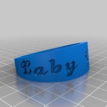 bambino ragazza braccialetto gioielleria personalizzato braccialetti 3d print model - Mito3D