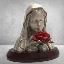 baby girl art virgin religion saintly 3d print model - Mito3D