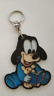 baby goofy keychain disney stl file 3d printing technology accuracy detail resistant materials durability accessory detailed design vibrant colors teaching fun tenderness three-dimensional object 3d print model - Mito3D