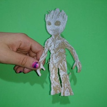 bébé groot 3d divers 3dlite dessin lithophane litofania positive de secours 3d print model - Mito3D