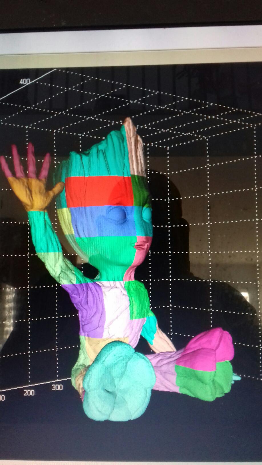 bébé Groot 50 centimètres 35 pièces 3D print model - Mito3D