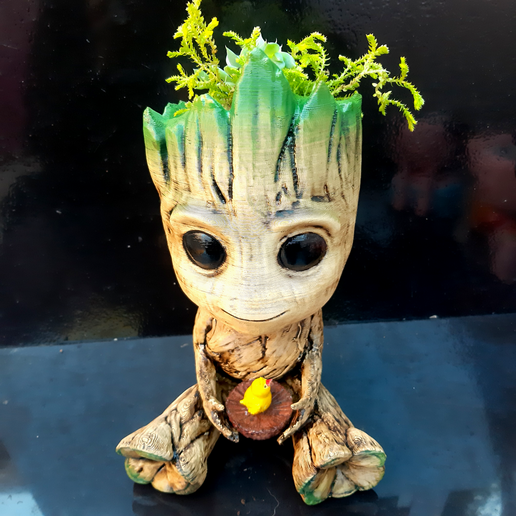 bebê groot garota 3D print model - Mito3D