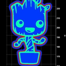 baby groot-cookie-cutter home guardian galaxy disney cookie cutter cookies groot - Spielzeug 3d print model - Mito3D