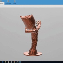 baby groot dab art grotto 3d print model - Mito3D