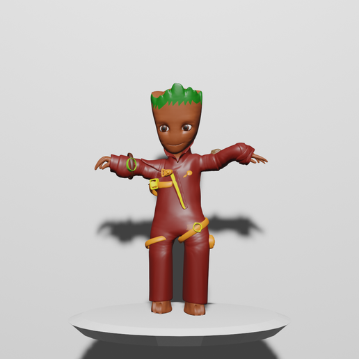 baby groot dance game avengers heroes guards galaxy esapce 3D print model - Mito3D