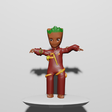 bambino Groot danza gioco Vendicatori eroi guardie galassia scappare 3d print model - Mito3D