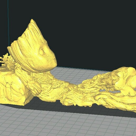 bébé Groot rêveur merveille 3D print model - Mito3D