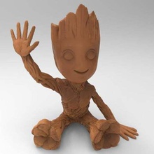 bébé Groot creux sculptures 3d print model - Mito3D