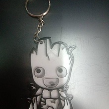 bébé Groot porte clés 3d print model - Mito3D