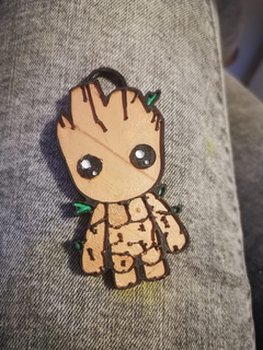 baby groot keychain groot marvel baby keychain keyring llavero cute  3d print model - Mito3D