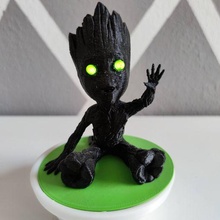baby groot led eyes guardians of the galaxy marvel 3d print model - Mito3D