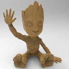 bambino Groot guidato luce sculture 3d print model - Mito3D