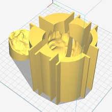 baby groot Schimmel Spiel Beton 3d print model - Mito3D