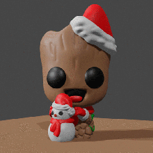 bebek Groot tencere Noel maset Parti veliler gökada vazo şekil karakter kolay modern çanak çömlek seramik kil Sanat ev eşyaları porselen 3d print model - Mito3D