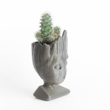 baby groot remixed head planter home 3d print model - Mito3D