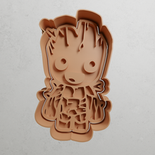 baby groot smiling cookie cutters cutter moulds 3d print model - Mito3D