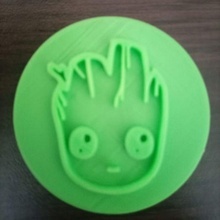 baby groot stamp bakery 3d print model - Mito3D