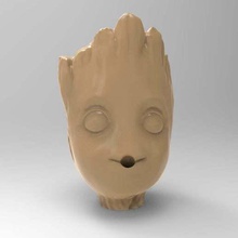 bambino Groot dentifricio cap spremere superiore bagno 3d print model - Mito3D