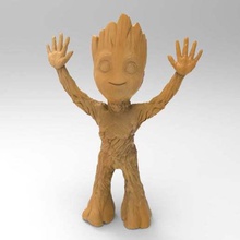 bebek Groot 2 kol ustalar nın nin Evren heykeller 3d print model - Mito3D