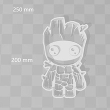 baby grut galaxy guardians avenger cookie cutter home cookiecutter mold biscuit groot gruth grooth avengers 3d print model - Mito3D