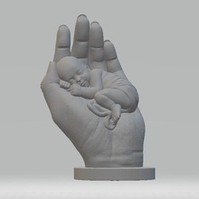baby hand art babes 3d print model - Mito3D