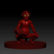 baby hellboy modeling 3dmodel comics toy collectable 3d print model - Mito3D