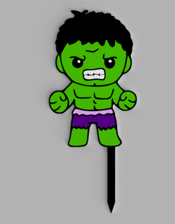 bebek Hulk topper Kaptan Amerika hayret Yenilmezler Demir adam Thor kahramanlar kahraman merhaba kek Groot garip Örümcek Adam 3d print model - Mito3D