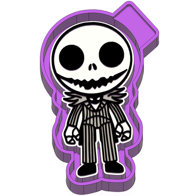 bambino jack skellington fresca stl muffa alloggi casa 3d modello modanatura macchina vuoto silicone to fabbricazione vassoio 3d print model - Mito3D