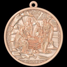 bebek İsa'nın doğum kolye takı Meryem, İsa saint mothermary mücevher altın Gümüş platinium ışık Hıristiyan tasarım İncil sahne ayı hobi 3d print model - Mito3D