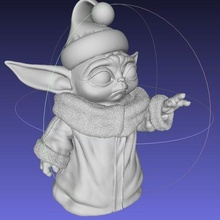 baby joda christmas yoda star wars control mandalorian disney force grogu 3d print model - Mito3D