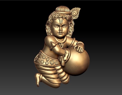 bébé Krishna Vishnu perumal Narayana hari janardhana Madhava govinda kesava Vaikuntha vishvarupa Damodara ananta achyuta Jagannath sridhara Shyamala trivikrama 3d print model - Mito3D