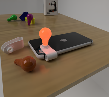 baby lamp - baby light lamp cellular lamp phone baby baby light  3d print model - Mito3D