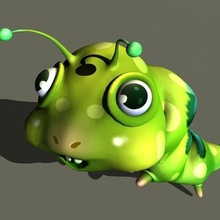 bebê larva a casa 3d print model - Mito3D