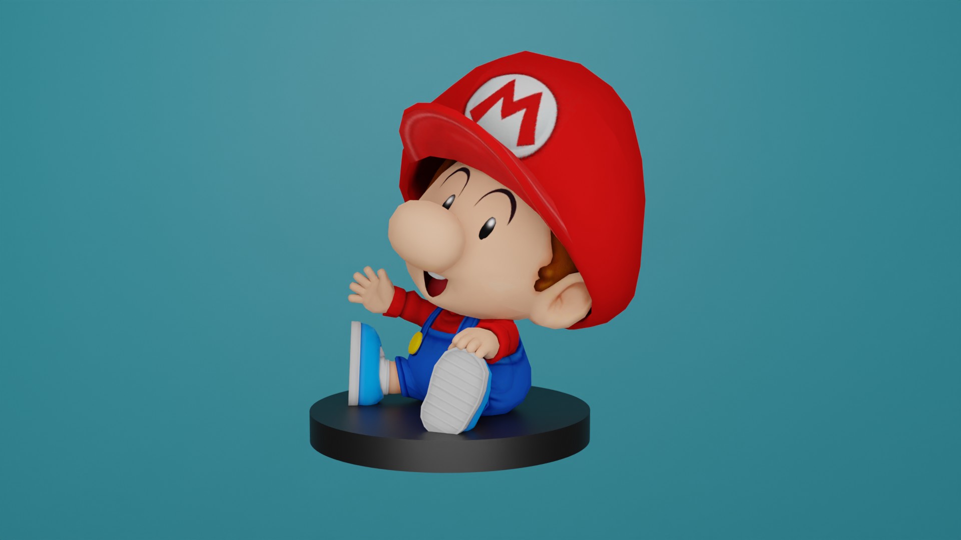 bambino Mario bros 3D print model - Mito3D