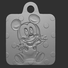 Baby mickey Maus Kunst 3dmodel Mickey 3dprint Highpoly Film tolle Netflix Disney 3d 3d print model - Mito3D