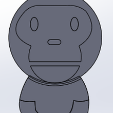 bebek Milo moda maymun bape yüce yutturmaca 3d print model - Mito3D