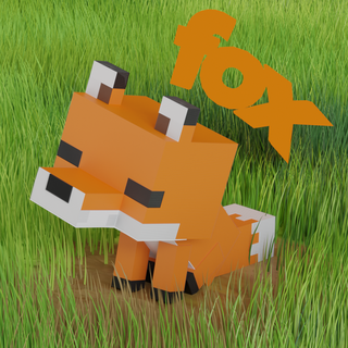baby minecraft fox Art toy cute game video mc 3d print model - Mito3D