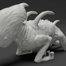 bebek neomorph kavram sanat yaratıklar xenomorph canavar tüyler ürpertici yaratık uzaylı antlaşma 3d print model - Mito3D