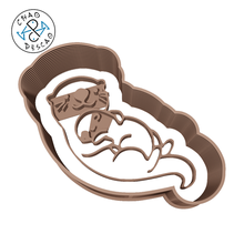 baby otter - animals cookie cutter fondant polymer clay gadget cute baking pastry 3d print model - Mito3D