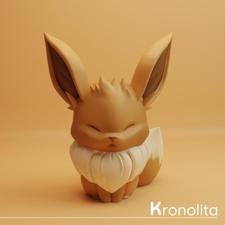 baby pokemon eevelutions eevee eeveelution kaychain anime cute art toy figure collection animal tender pokeball role 3d print model - Mito3D