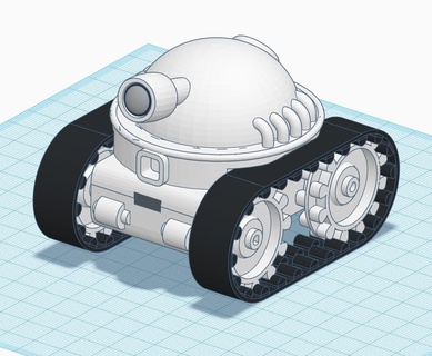 bebê preditor fvp rc carro controlo remoto controlada tanque monitorados robô veículos 3d print model - Mito3D