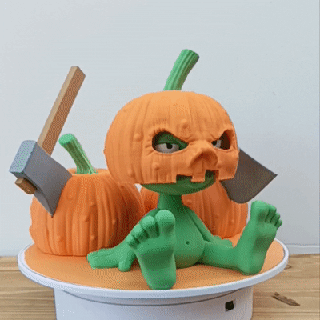 baby pumpkins Art pumpkin hallowen figurine art toy statuette 3d print model - Mito3D