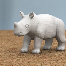 baby rhino various 3d print model - Mito3D