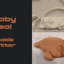 baby seal cookie cutter home kitchen dining robbe glubschi crashdebug cdb 3d print model - Mito3D