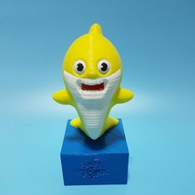 bébé requin de pièce monnaie la banque maison figurine dessin animé 3d print model - Mito3D