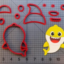 baby Hai Ausstecher home cookie schneiden alley cutter Kuchen fondant Dekoration 3d print model - Mito3D
