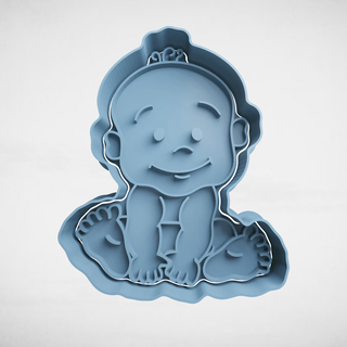 baby shower cookie cutter cutters stl molds 3d print model - Mito3D