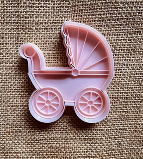 bébé douche chariot poussette biscuit coupeur coupeurs biscuits 3d print model - Mito3D