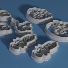 baby shower cookie cutters 3d print model - Mito3D